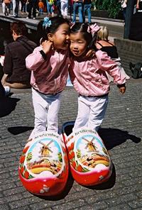 Dutch Twins, Keukenhof Gardens, Netherlands Dutch Twins, Keukenhof Gardens, Netherlands